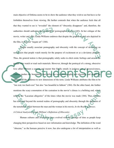 Oshimas in the Realm of the Senses