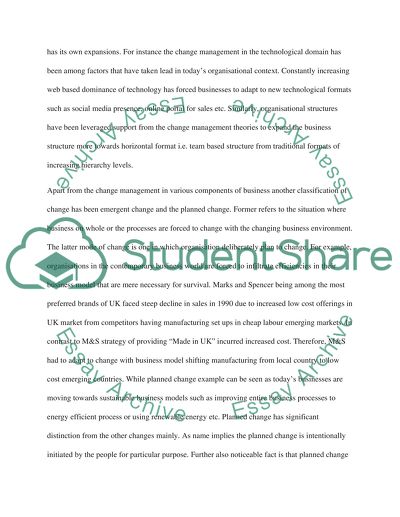 Is There One Best Way of Managing Change in Business Environment