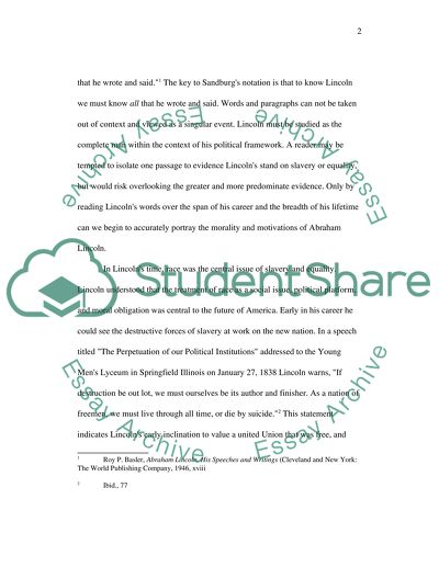 The pragmatic views of Abraham Lincoln