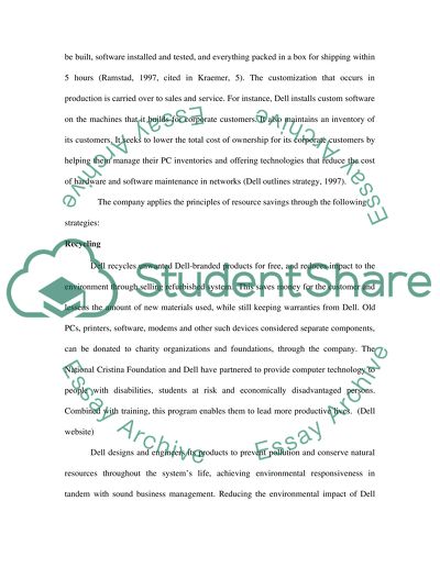 Environmental Management Review of Dell