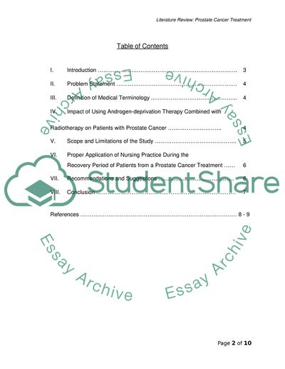 No2 Oncology Literature Review