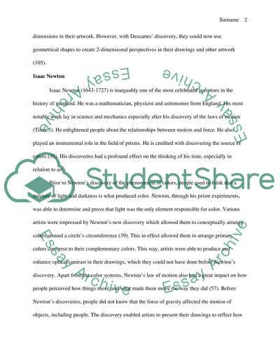 Rene Descartes and Isaac Newton