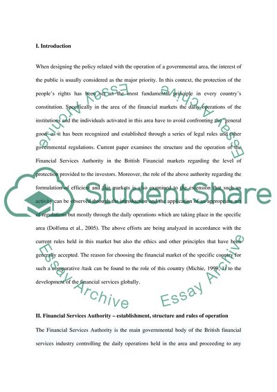 Abuse of the UKs Financial Markets