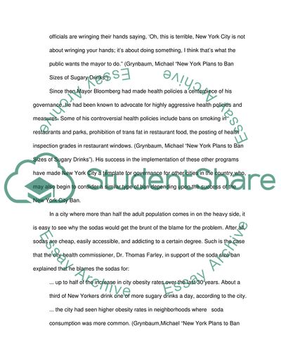 Debating the New York City Ban on Over Large Sodas