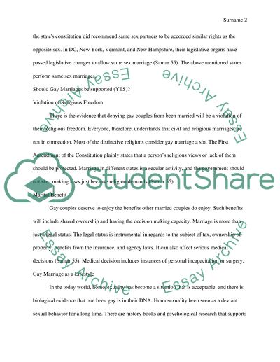 The History and General Overview of Gay Marriages