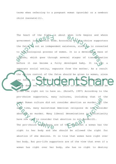 The Concept of Medical Abortion