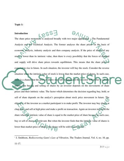 Security Investment Analysis