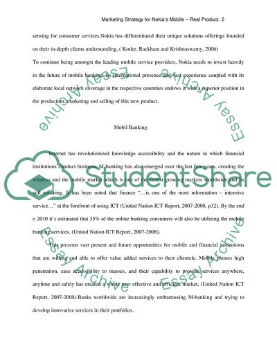 Marketing Strategy for Nokia Mobile