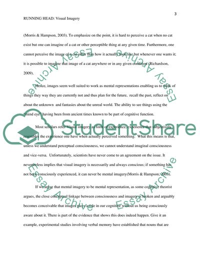 Aspects of Visual Imagery