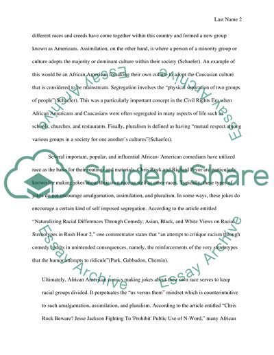 Black Comedians and Race