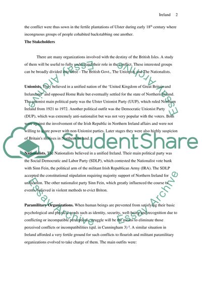 Irelands Governmental Policies on the Iris Republican Army