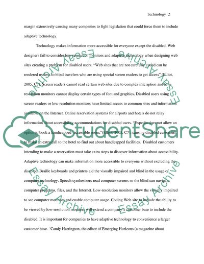 Technology for the Disabled