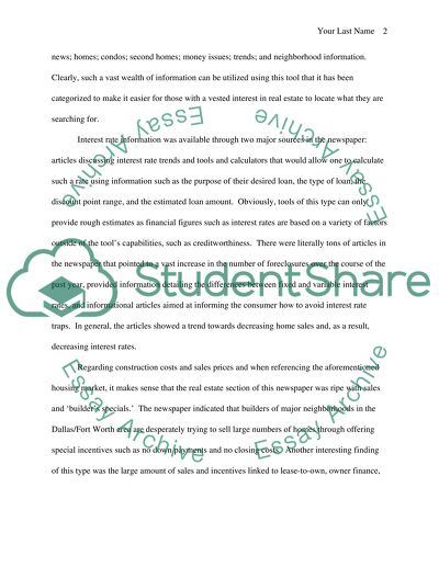 Current real estate market