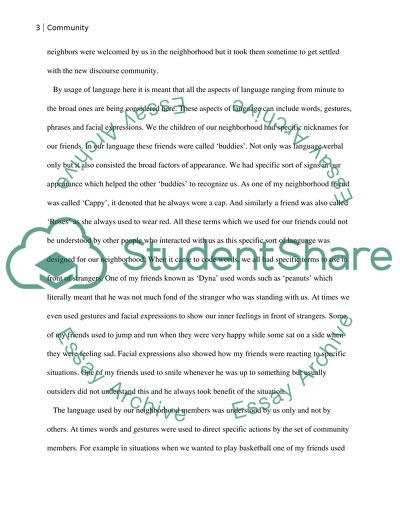 Discourse Community Analysis