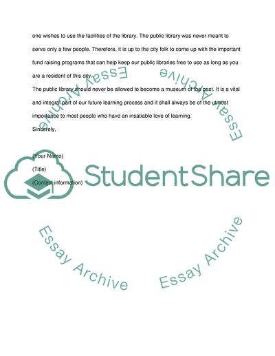 Letter to the Editor of the New York Times