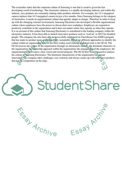 Tech Organizational Development and Management of Samsung