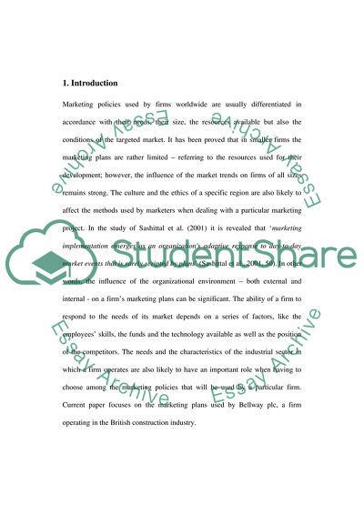 Marketing in construction