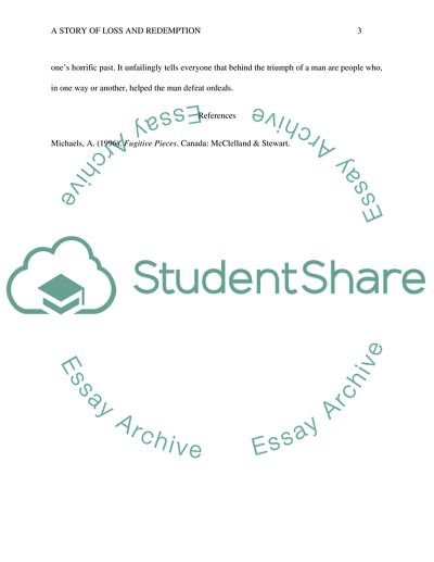 Jakobs life in Fugitive Pieces by Anne Michaels