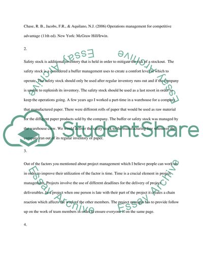 Discussion Questions and Participation Questions