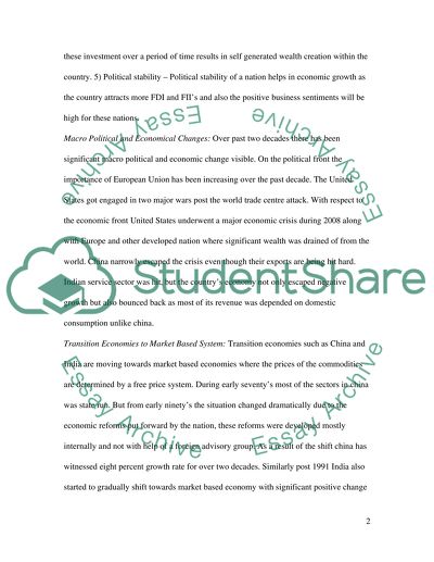 Political and Economical Developments in Asian Systems