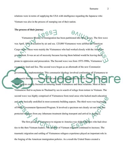 Vietnamese Immigration to America