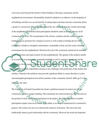 Architectural & Social Sustainability