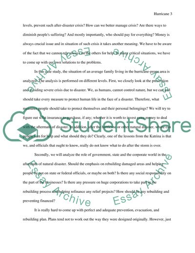 An Average Family Living in the Hurricane-Prone Area