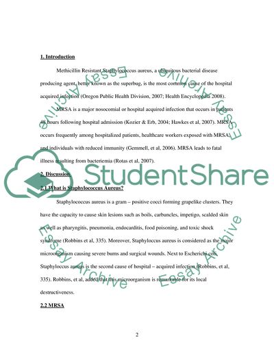 Methicillin-Resistant Staphylococcus Aureus