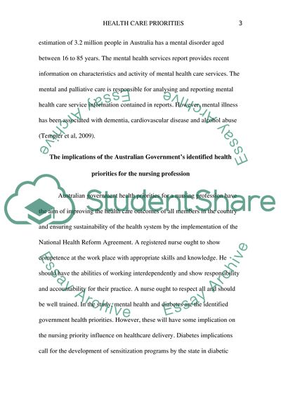 Health Care National Priorities