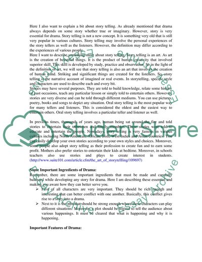 Role Of Dramatic Play In Literacy