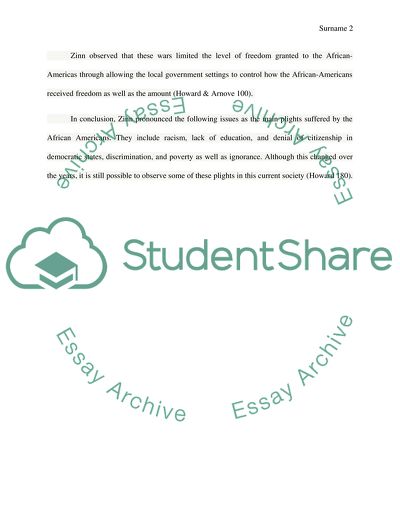 Peoples History of US by Howard Zinn