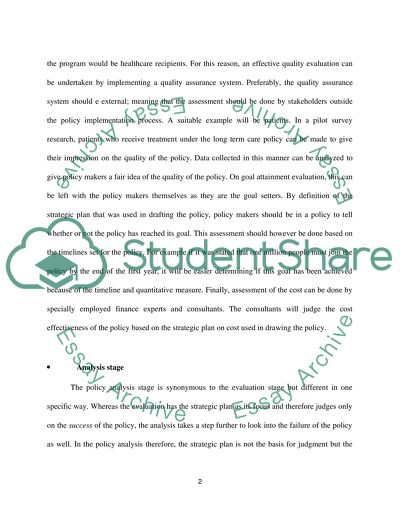 The Policy Process, Part II