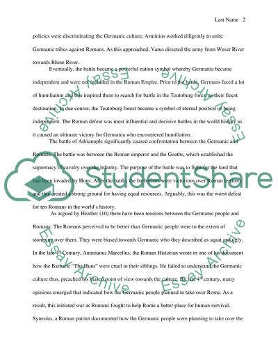 Migrations: Conflict between germanic people and romans