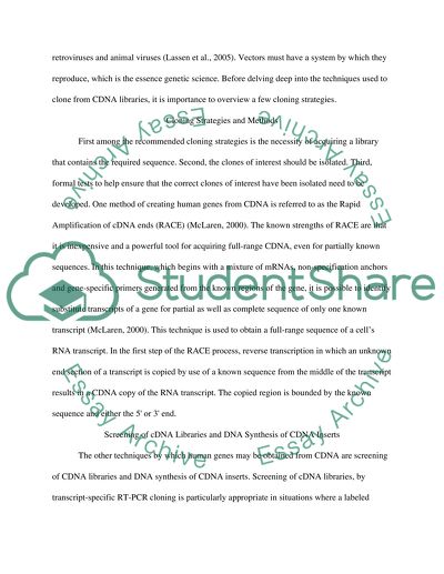 Clone Human Gene from cDNA Libraries