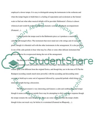 Beethoven essay