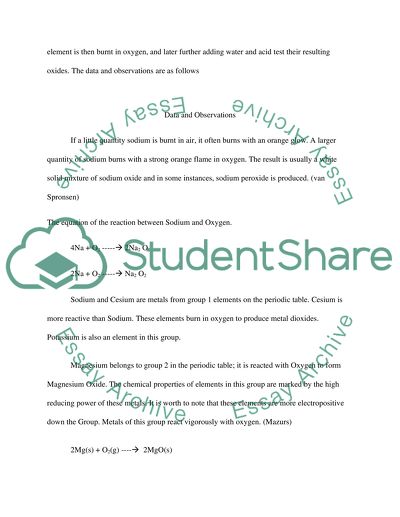 Periodic and families relationship of typical element