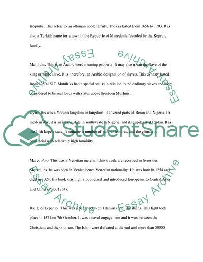 Analysing Historical Facts since the 1500s