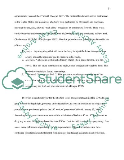 Abortion: a Discussion of Both Sides of the Issue