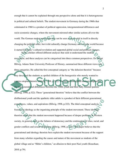 The 1968 Student Movement in Germany - Causes, Nature, and Effects on Germany and the World