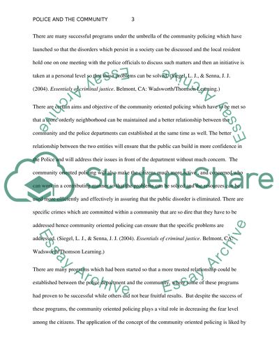 Police and the Community