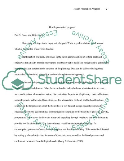 Health Promotion Program