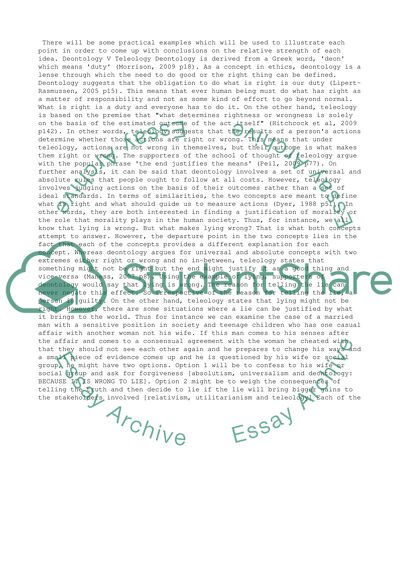 Core concepts in ethics