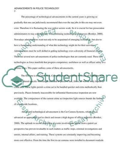 New advancements in police technnologies