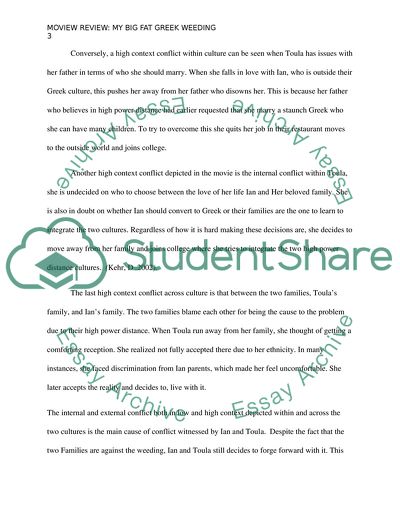 Intercultural communication class- movie reviewed by applying concepts