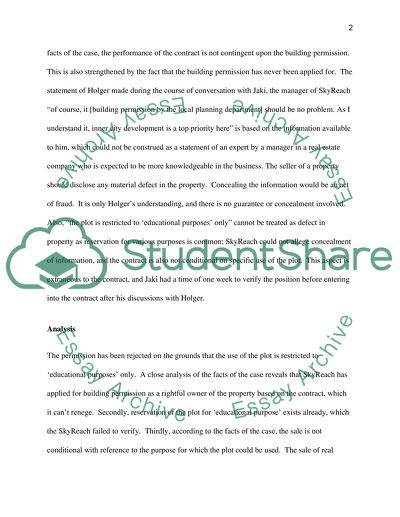 Law of Contracts Assessment