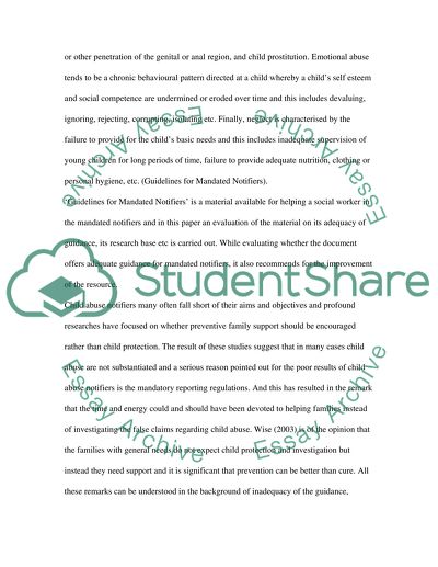 Working with Children Who Have Been Abused