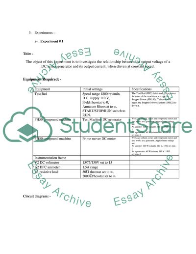 Operating Characteristics of DC-AC Three-Phase Generators and Motors