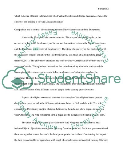 A Voyage Long and Strange by Hortwiz