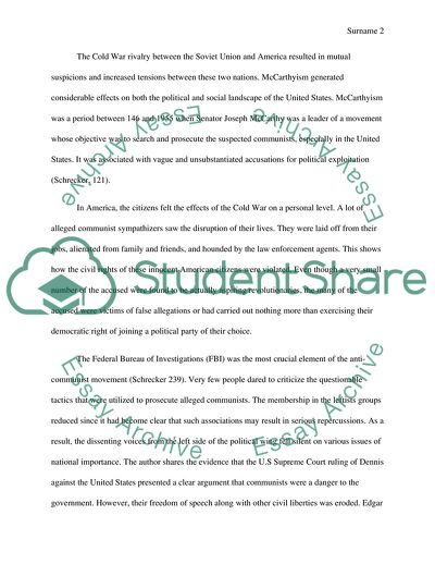 Whether the Response to Communism during the Cold War was Justified