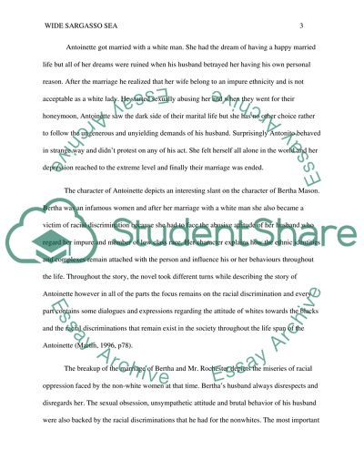 Wide Sargasso Sea - Bertha Mason as a victim of Racial Oppression